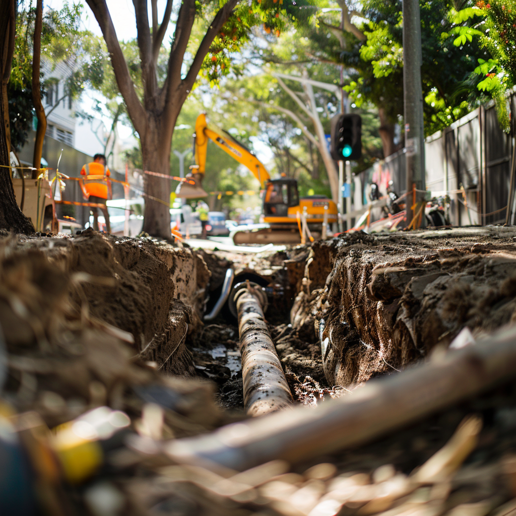 Trench excavation for pipe repairs in Mosman is performed by skilled plumbers.